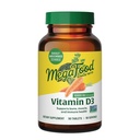 MegaFood Vitamina D3 1000 UI (25 mcg) - Suplementos de vitamina D con alimentos reales, soporte inmunológico, huesos de apoyo, dientes &amp; musculos, vegetariano, libre de gluten, no GMO, Kosher – 90 Tabletas, 90 Serviciones
