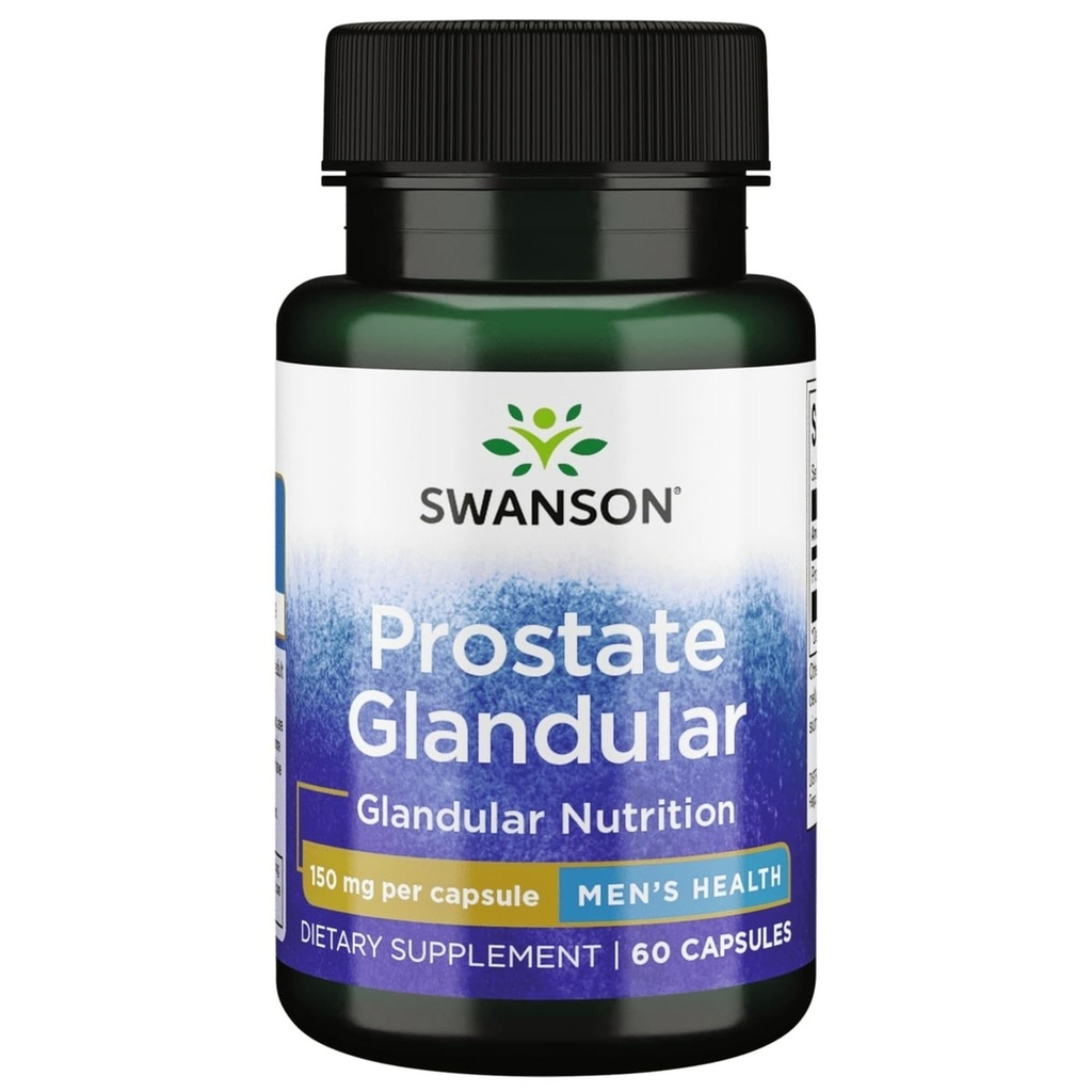Swanson Raw Prostate Glandular 150 Milligrams 60 cápsulas