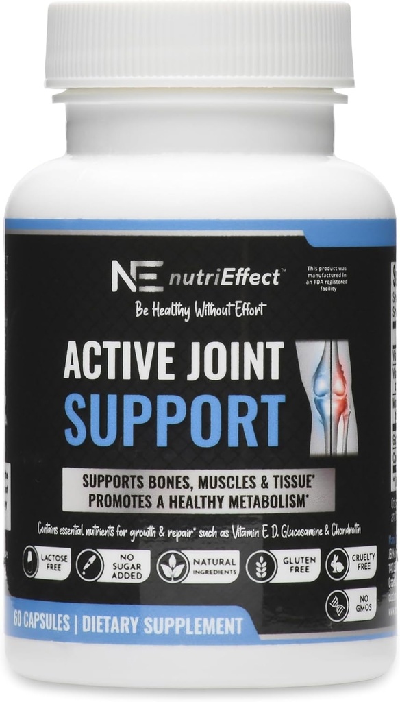 Suplementos activos de soporte conjunto Silenciosos de apoyo Huesos, músculos " Tissue ¦ Promueve un metabolismo saludable ← Ingredientes naturales - Nutrientes esenciales para el crecimiento " Reparación 60 Conde