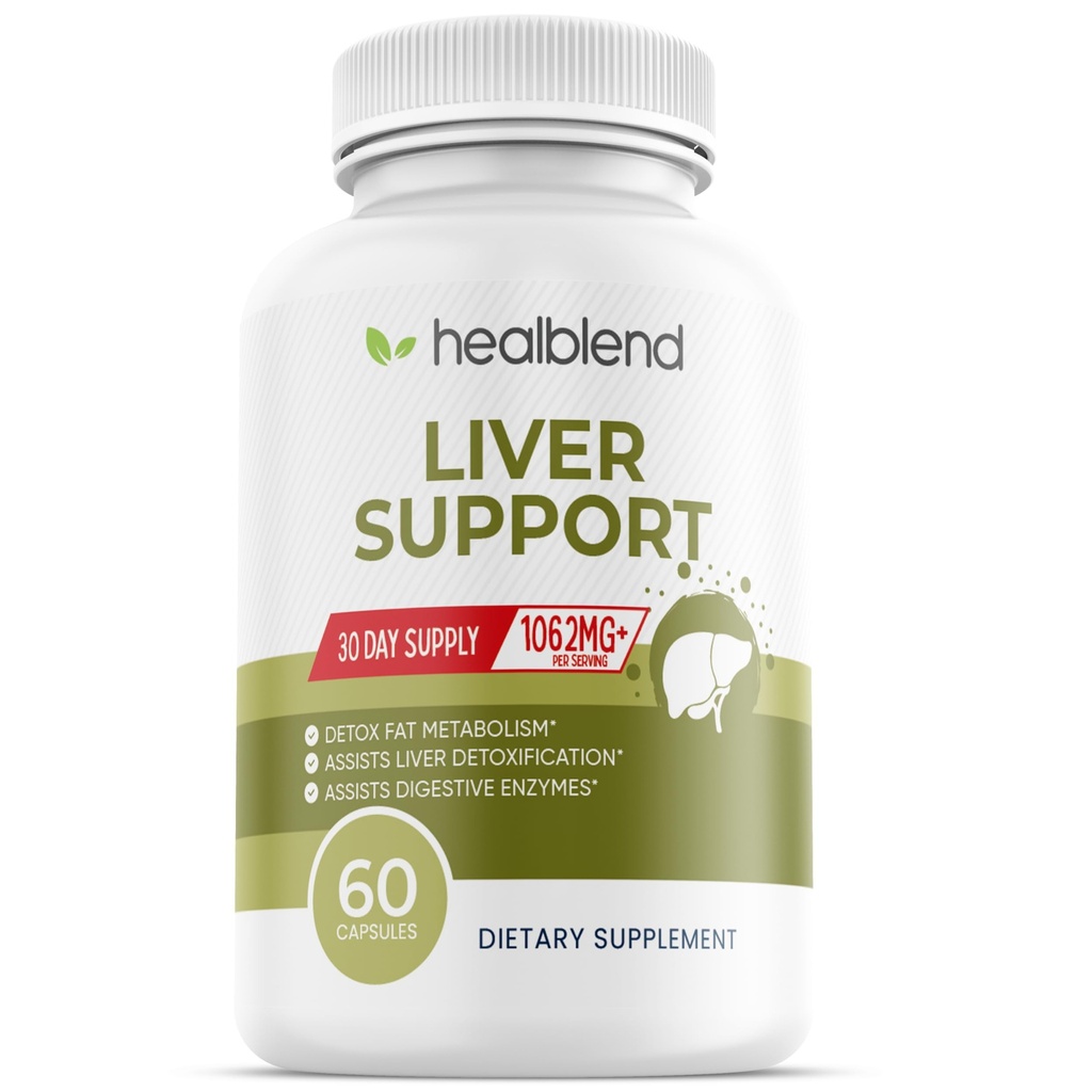 Soporte para el hígado - Natural Milk Thistle and Zinc Supplement - Helps Detox and Cleanse The Liver, Supports Digestive Health and Detoxification - 60 Veggie Capsules (30 Days Supply)