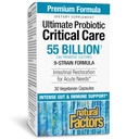 Factores naturales Ultimate Probiotic Critical Care, soporta la restauración intestinal, 9 Strains, 55 Billion CFU