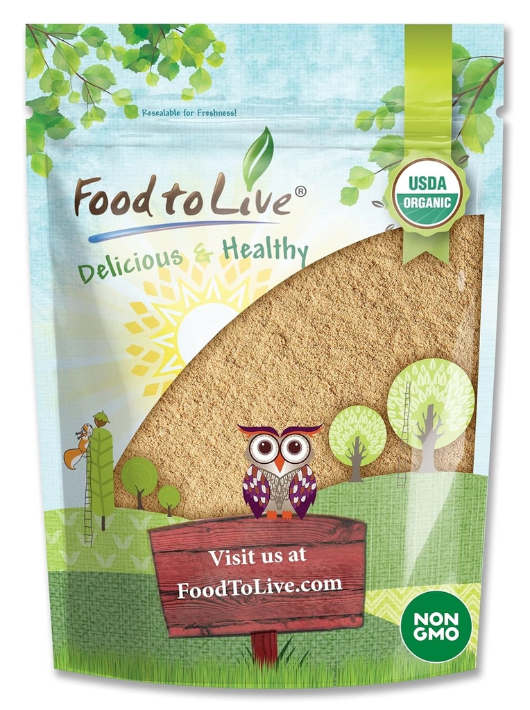 Alimentos para Vivir Amla Berry Powder Orgánico (Amalaki), 8 Oz Gooseberry Indio No GMO, Raw, Puro, Finamente Terrestre, Kosher, Vegan. Rico en Antioxidante, vitamina C. Ideal para Smoothies, Shakes, Yogur, Jugos