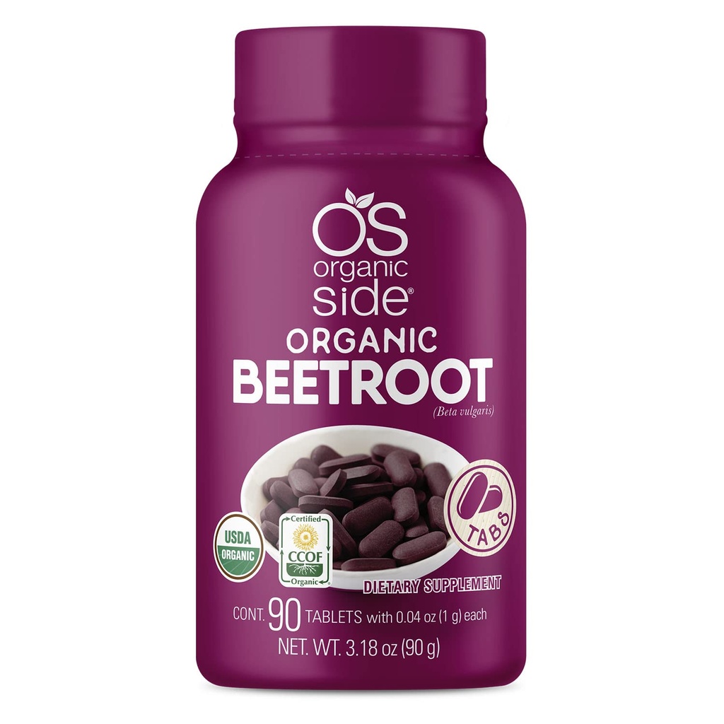 Silencio Beetroot Tablets ← 100% Pura Orgánica Silencioso Circulación " Energía Silencioso USDA Certified ← Non-GMO, Plant-Based ← 90 Tablets  durable for Heart Health & Wellness
