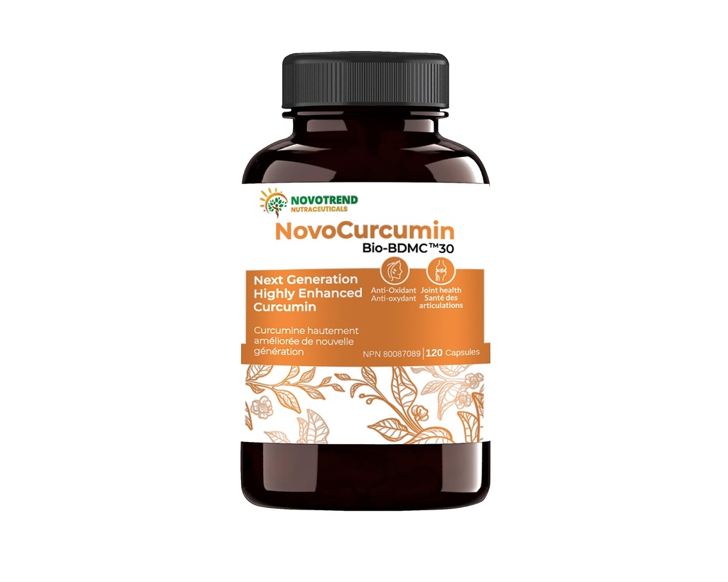 NovoCurcumin-Next Generation Highly Enhanced Curcumin- 120 cápsulas