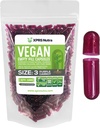 XPRS Nutra Size 3 Empty Capsules - 1000 Count Empty Vegan - Píldoras vegetarianas - DIY Vegetal Capsule Filling - Veggie Pill Caps (Purple Carrot)