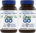 Dr. Schulze's Easy GO Bowel Mover 2-Pack ANTE Fórmulada Gentle Laxative, Colon Toner & Stool Softener ← 100% Plant Natural Bowel Cleanse ← Promueve Movimientos de Bowel Regulares y completos tención 100 Ct Vegan