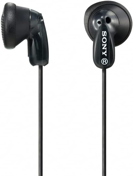 Sony MDRE9LP/BLK Ear Buds, Negro