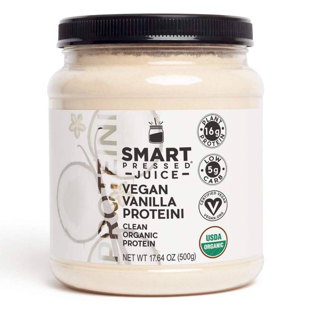 SMART Presionado Juice Vegan Vanilla Proteini ← Premium Orgánica Planta-Basada Polvo Proteína  Clean Lean Protein Shake ← Best Detox Smoothie No Fillers  Keto Friendly ← Made in The USA