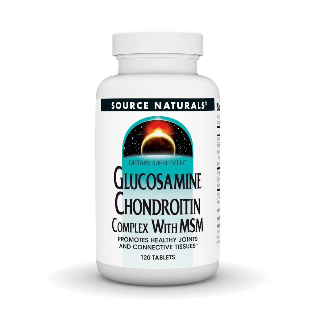 Fuente Naturals Complejo de condroitina de Glucosamina con Msm - 120 Tablets