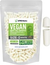 XPRS Nutra Size 0 Empty Capsules - 100 Count Empty Vegan Capsules - Vegetarian Pills - DIY Vegetable Capsule Filling - Veggie Pill Caps for Do-It-youself Supplements (White)