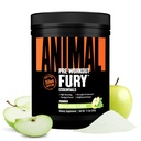 Powder de Furia Animal Pre Workout - Manzana Verde, 350 mg de cafeína, Aminoácidos BCAA, 2g Beta Alanine, Citrulline " Tyrosine, Energy, Focus, Strength, Endurance, Preworkout for Men " Women, 20 Servings