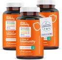 Una dosis de quercetina de inmunidad con vitamina C y zinc, vitamina D, 500 mg de quercetina Bromelaina con echinacea & B Vitaminas, Lung Immune Support Suplemento 7 en 1 Immune Defense Immunity Booster 180 Conde