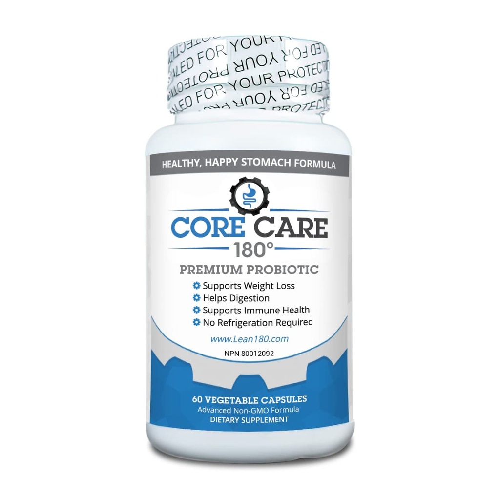 Mejores Probióticos para Hombres y Mujeres Gut Health, Todo Suplemento Natural, Ayuda a la Digestión, Mood, Bloating, Constipation, Gas (30 Day Supply) Core Care 180