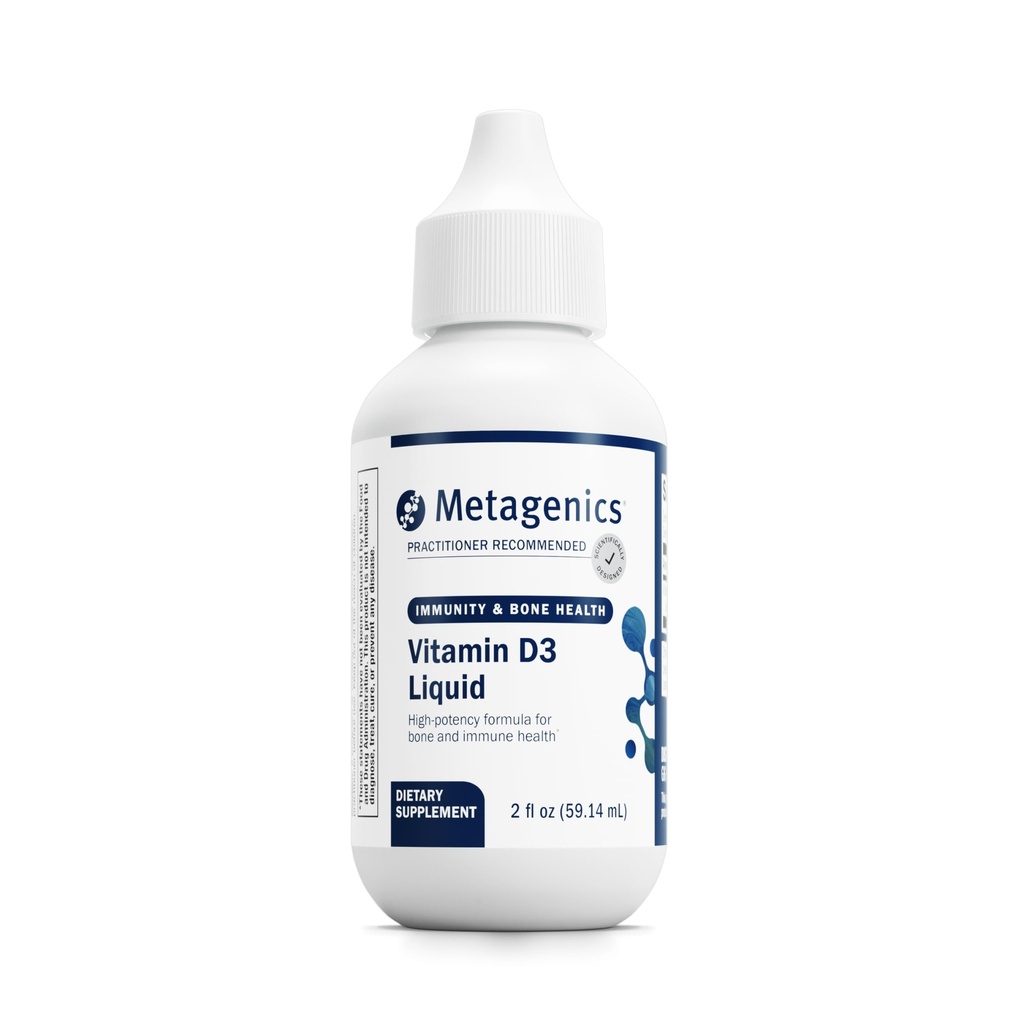Metagenics Vitamina D3 Suplemento líquido - Alta Absorbencia & Easy to Swallow Vitamina Líquida D3 para la salud ósea &amp; Apoyo inmunológico* - Apto para niños - 2 fl oz - 2,275 Actuaciones