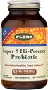 Flora - Super 8 Hi Potency Probiotics 60 Cuenta - Healthy Yeast Balance & Digestive Health - for Men &amp; Women - 42 Billion CFU, Raw, Gluten Free - Hasta 2 meses de suministro