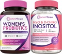 Recetas de doctores Probióticos femeninos e Inositol Bundle - Gut, Vaginal, Urinary & Reproductive Health for Women