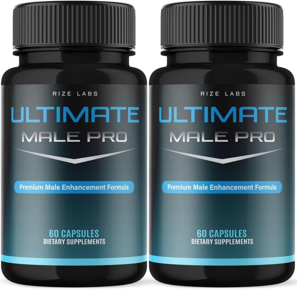 (2 Pack) Ultimate Male Pro Capsules for Hombre, Ultimate Male Extreme Supplement,All-Natural Support for a Healthy Active Lifestyle, UltimateMalePro Reviews (120 cápsulas)