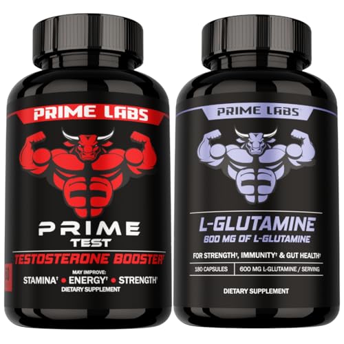 Primera prueba de laboratorios + cápsulas de Glutamina L