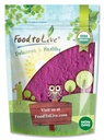 Alimentos para Vivir Polvo Currante Negro Orgánico, 1 Libra – No OGM, Raw, Kosher, Superalimentos Veganos, Bulk, Rico en Antioxidantes, Grande para Jugos, Bebidas y Moothies, Contiene Maltodextrin