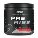 Sorprendente Muscle Pre Rise ← Pre-Workout Powder Suplemento con Caffeine " Beta-Alanine para Hombres " Las mujeres sufren 25 servidos (25 servidos, hielo de cereza)