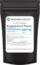 Prescrito para la vida N Acetyl L Glutamine Powder, Pure L Glutamine Amino Aminoácidos Suplemento (4oz / 113g)