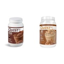 Quest Nutrition Chocolate Milkshake Protein Powder, 22g Protein, 1g Sugar, Low Carb, Gluten Free, 3 libras, 43 Sirve " Peanut Butter Protein Powder, 23g Protein, 1g Sugar, Low Carb, Gluten Free