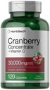 Horbäach Cranberry Concentrate Extract Pills + Vitamin C | 120 Capsules