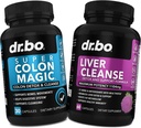 Colon Cleanser Detox & Liver Cleanse - 15 Day Colon Píldoras limpias Probiótico & Hígado Detox Apoyo Suplemento Leche Esteto Dandelión - Bowel Movimiento Suplementos para la gorra de estómago intestinal