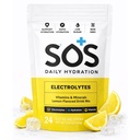 SOS Hydration Electrolyte Powder Drink Mix | Low Sugar | Rapid Rehydration | Keto Friendly | Lemon