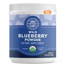 Vimergy Wild Blueberry Powder – Protege la salud cerebral* - Apoya la función cardiovascular* – Orgánica, Vegana y Sin gluten – Tamaño regular 250g