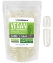XPRS Nutra Size 1 Empty Capsules - 500 Cuentas Clear Empty Vegan Capsules - Vegetarian Pills - DIY Vegetable Capsule Filling- Veggie Pill Caps for Do-It-Yourself Suplementos