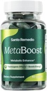 Santo Remedio MetaBoost, Suplemento dietético, Enhancer metabólico, proporciona un efecto termogénico, aumenta la Calorie Burn, té verde ( termogénico), cromo y calcio, 60 tabletas, vegetariano