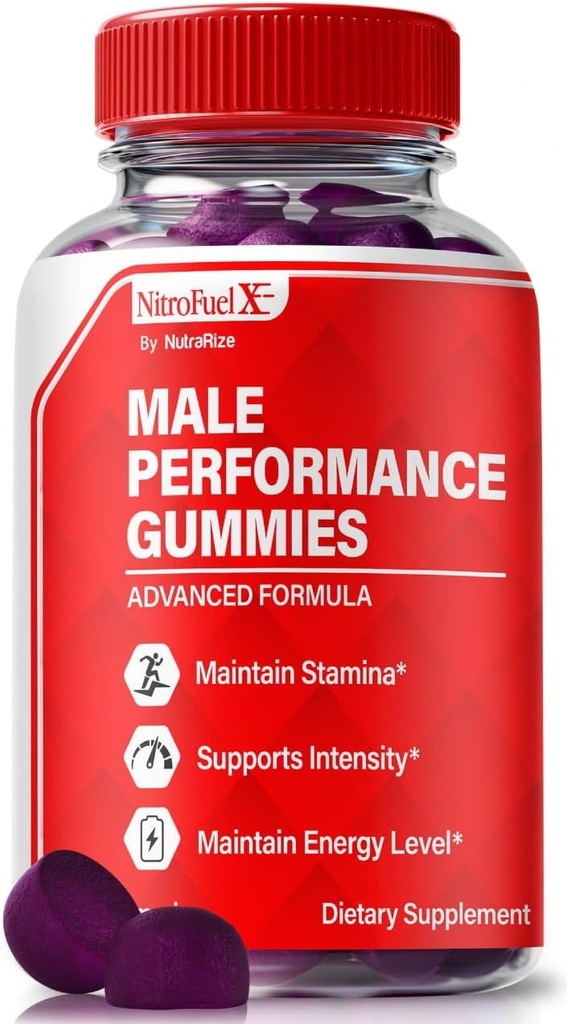 Nitro Fuel X Gummies - Oficial Nitro Fuel X Ultimate para Hombres, Nitro Fuel X ME para el rendimiento y salud general, All Natural NitroFuel X ME Gummy, NitroFuel X Ultimate Gomitas Reseñas (60 Gummies)