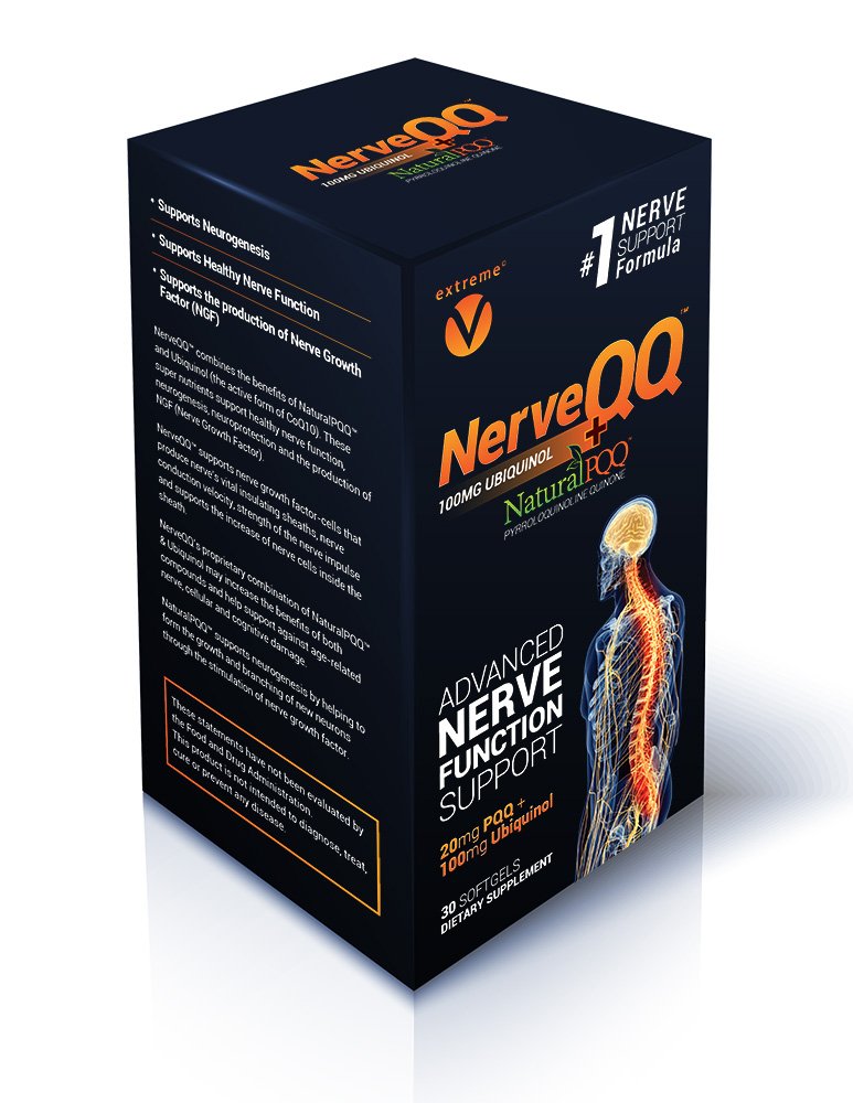 NerveQQ Ultra Advanced Formula Neuropathy Support - #1 Recommended Nerve Growth Factor (NGF) Health and Function. 100 mg de Ubiquinol (QH) Plus Natural PQ 20mg (Vegetarian Softgels)