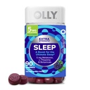 OLLY Extra Strength Sleep Gummy 5 mg Melatonin, L-Theanine, Chamomile, Lemon Balm Extracts, Sleep Aid, BlackBerry Flavor - 90 Conde