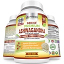 FRESH HEALTHCARE Ashwagandha Capsules KSM-66 1200mg Extracto de raíz puro con pimienta negra para alta absorción - Potent Ashwagandha Suplemento - 60 cápsulas Vegan