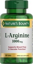 Bounty L-Arginine 1000mg de la naturaleza para apoyar el flujo sanguíneo y la función vascular - No GMO, libre de gluten, 50 Tabletas