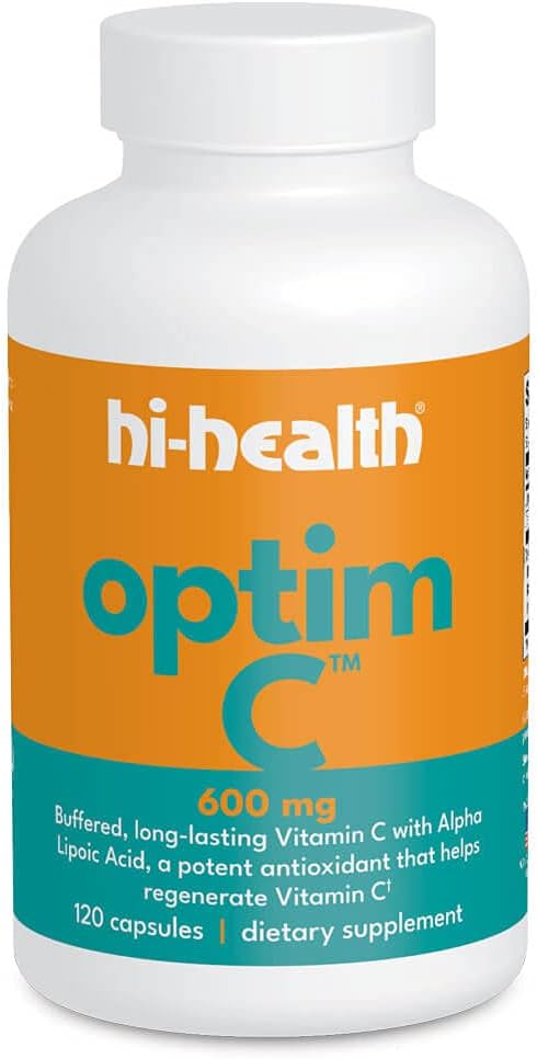 Hi-Health Optim-C 600 mg Vitamina Buffered C (120 cápsulas)