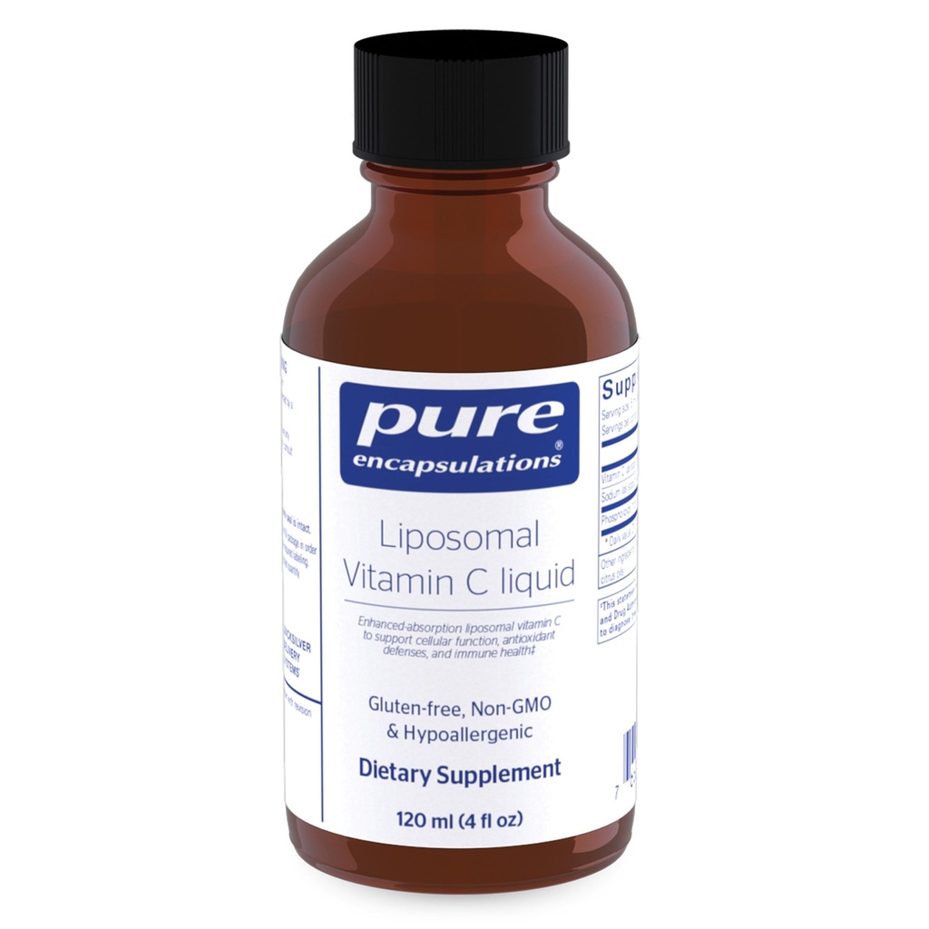 Pure Encapsulations Liposomal Vitamin C ← Soporte para Función Celular, Defensas Antioxidantes y Salud Inmunitaria* TEN 4 fl. oz.