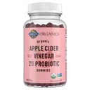 Jardín de la vida Manzana Vinagre Probiótico Gummies USDA Organic ACV Gummy Vitaminas, 2 Billones CFUs, Whole Food Vitamin B12-60 Vegan, No GMO Gummies for Digestion & Immunity