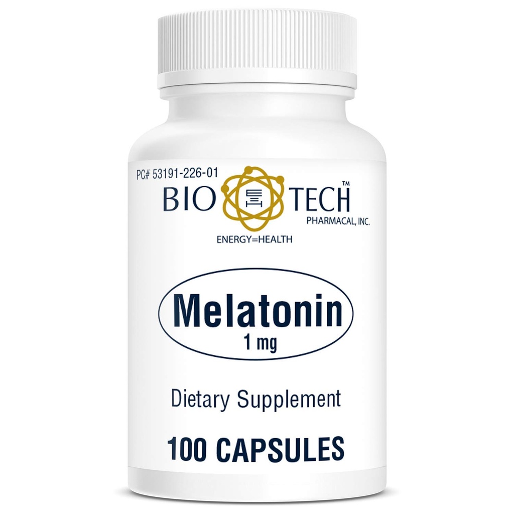 Bio-Tech Pharmacal Melatonin (1mg, 100 cápsulas)