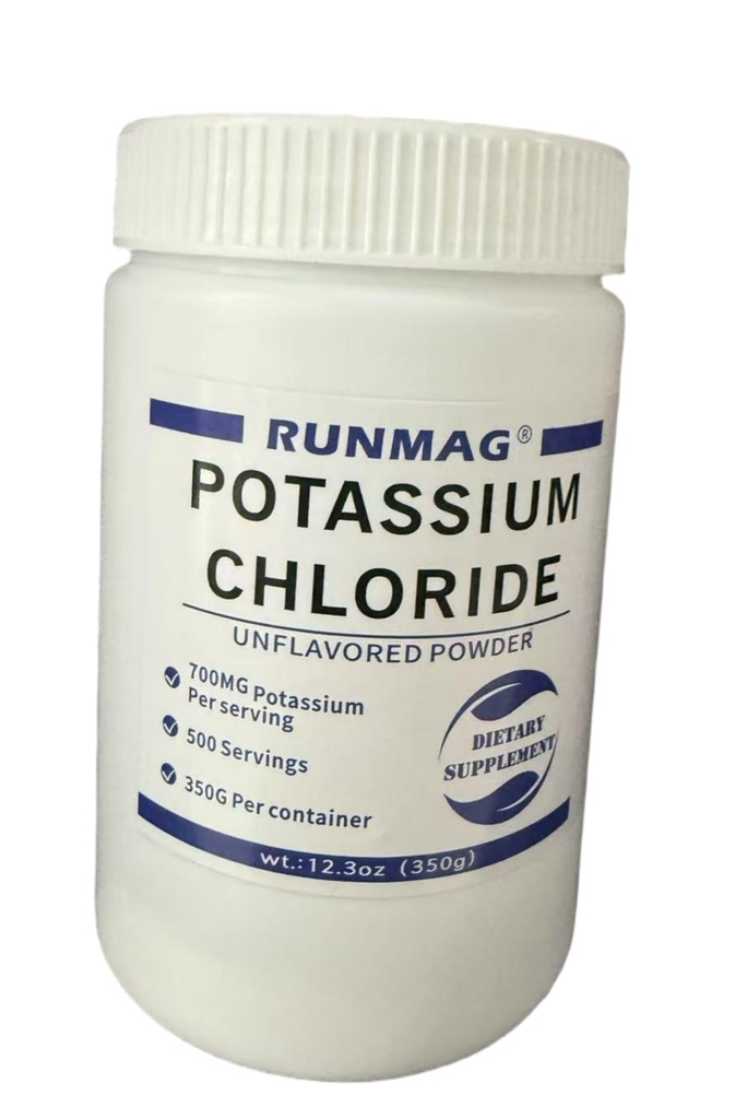 Polvo de cloruro de potasio - Substituto de sal 350g por contenedor