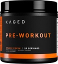 Kaged Original Pre Workout Powder ← Orange Crush ← Pre-Workout with Creatine, Beta Alanine, L-Citrulline, BCAAs tención 274 mg Orgánica Caffeine ← Pre Supplements for Men & Women TEN 20 Servings