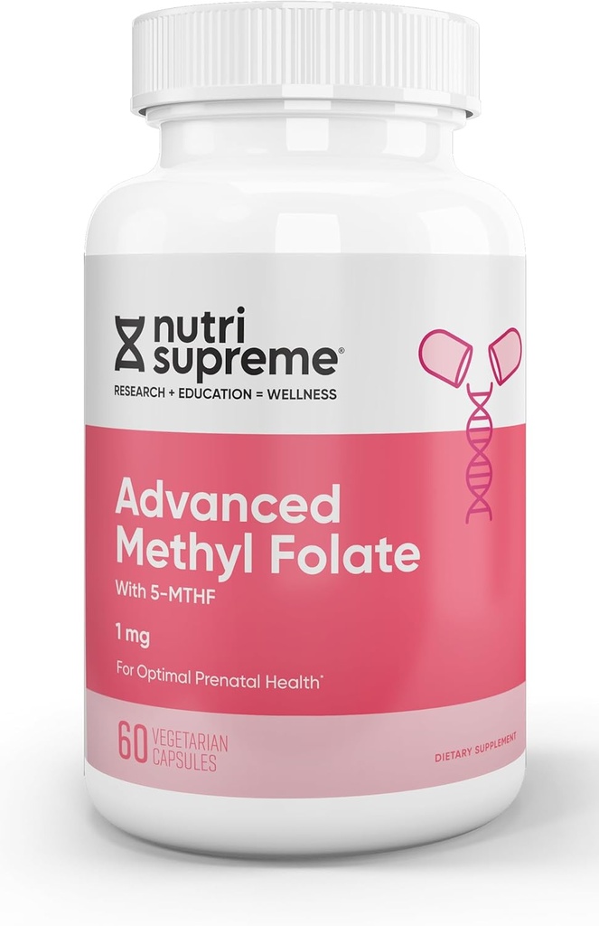 Nutri Supreme Advanced Methyl Folate (5- MTHF) 1mg 60 Conde