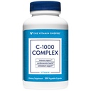 Complejo de Vitamin Shoppe C-1000 1000MG, Antioxidante que soporta la salud cardiovascular inmune (300 cápsulas)