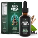 SuperBonsai Super Lungs Mullein Drops – Herbal Lung Support Tintura con Mullein Leaf Extracto Elderberry Reishi Marshmallow Root – Apoya Clear Breathing &amp; Wellness – 2 oz
