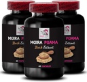 Optimizador de energía - MUIRA PUAMA BARK EXTRACT - Fuente de base vegetal, Vitality Flow, Resilience Boost, Herbal Energizer, Power Support, Daily Lift, Botanical Drive 3 Botellas 180 Capsules