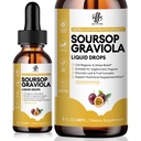 iMATCHME Premium Soursop Graviola for Digestion, Support Healthy Skin &amp; Sleep, Soursop Extract Liquid Drop from Graviola Leaf and Fruit, Sugar/Caffeine/Gluten Free, Passion Fruit Flavor, 2 Fl Oz