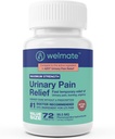 WELMATE - Alivio del dolor urinario (72 Tabletas) - Hidrocloruro de fenazopiridina 99.5mg - Dolor urinario, Urgencia, Incomodidad - Fuerza máxima - Sobre el helicóptero Medicamento