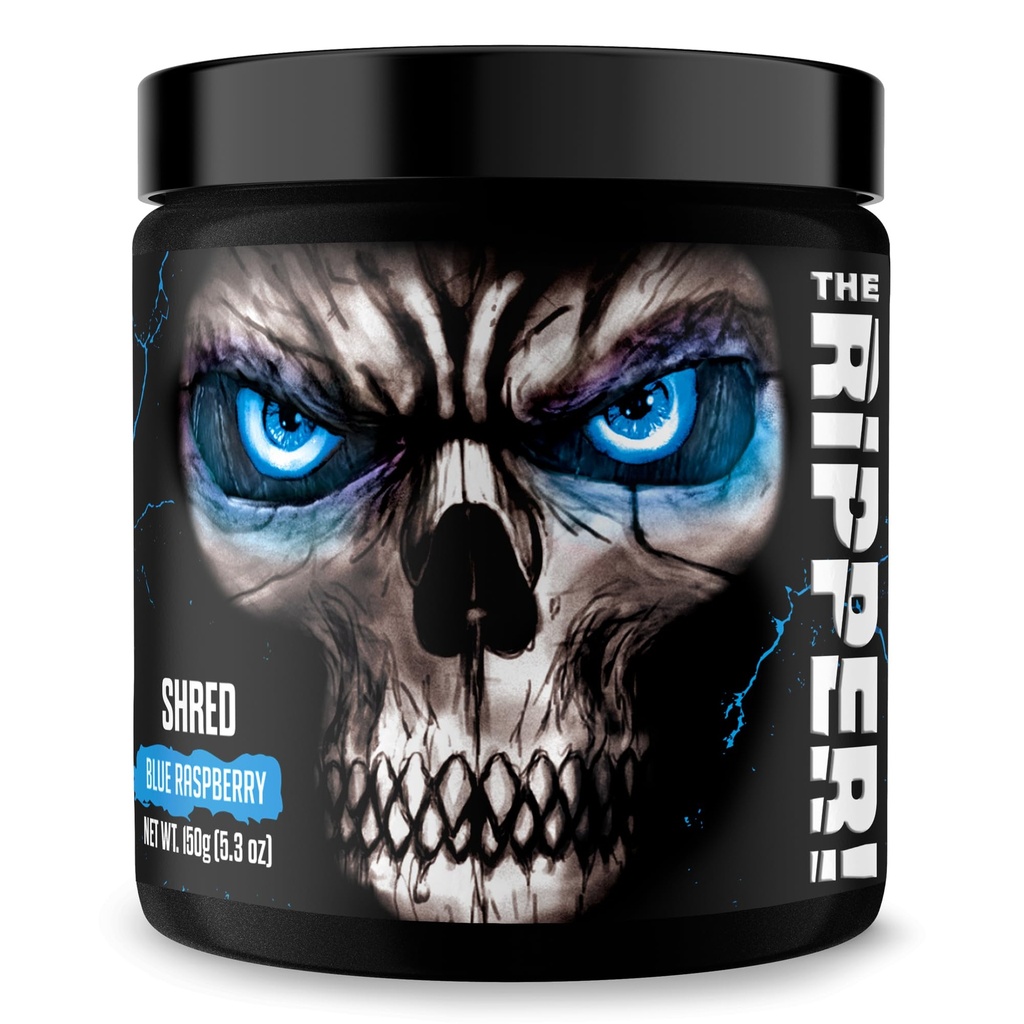 ¡JNX lanza el Destripador! Powder de quemador de grasa para hombres &amp; mujeres Thermogenic Fat Burning " Appetite Suppressant, Boost Energy " Endurance Blue Raspberry, 30 Servings